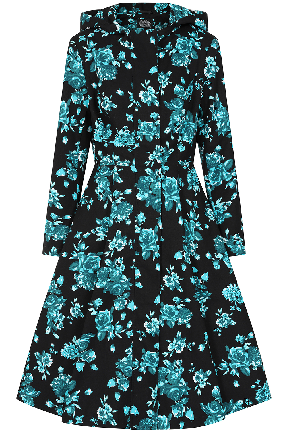 Keira Floral Swing Coat in Extended Sizing